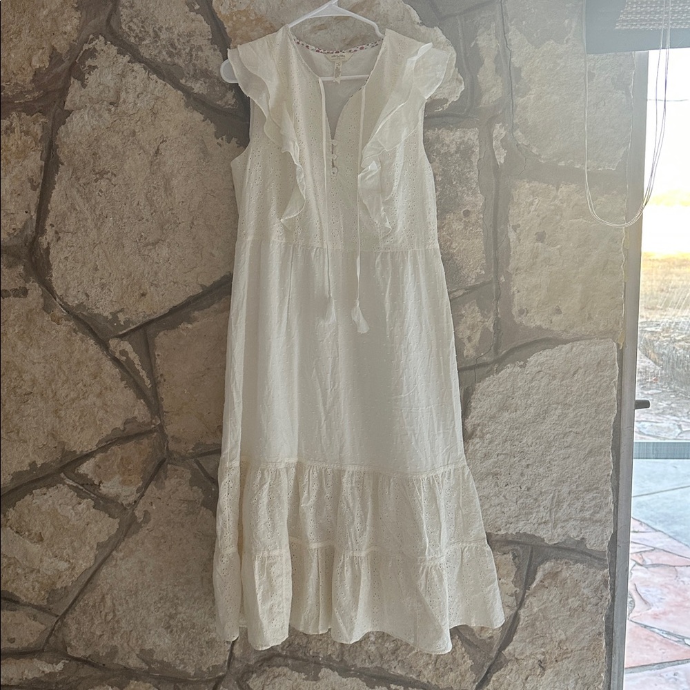 NWOT Cottagecore Matilda Jane Joanna Gaines Eyelet Sweet as Sugar Midi Dress - Picture 2 of 4